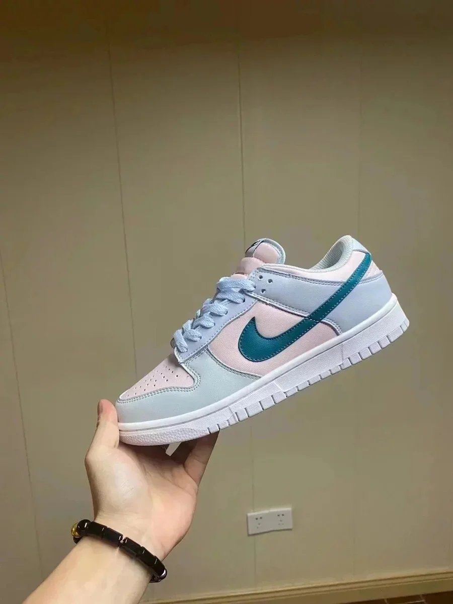 Nike Nike Dunk Low Sail/Pink Foam/Teal Sneakers Pink - 1