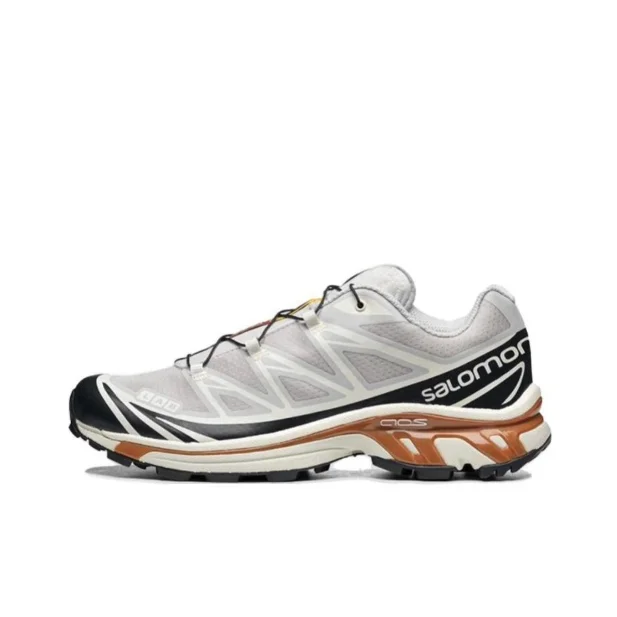 Salomon XT-6 White/Grey/Copper Trail Running Sneakers