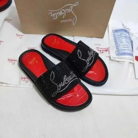 Christian Louboutin Christian Louboutin Black Red Sandals Black - 1