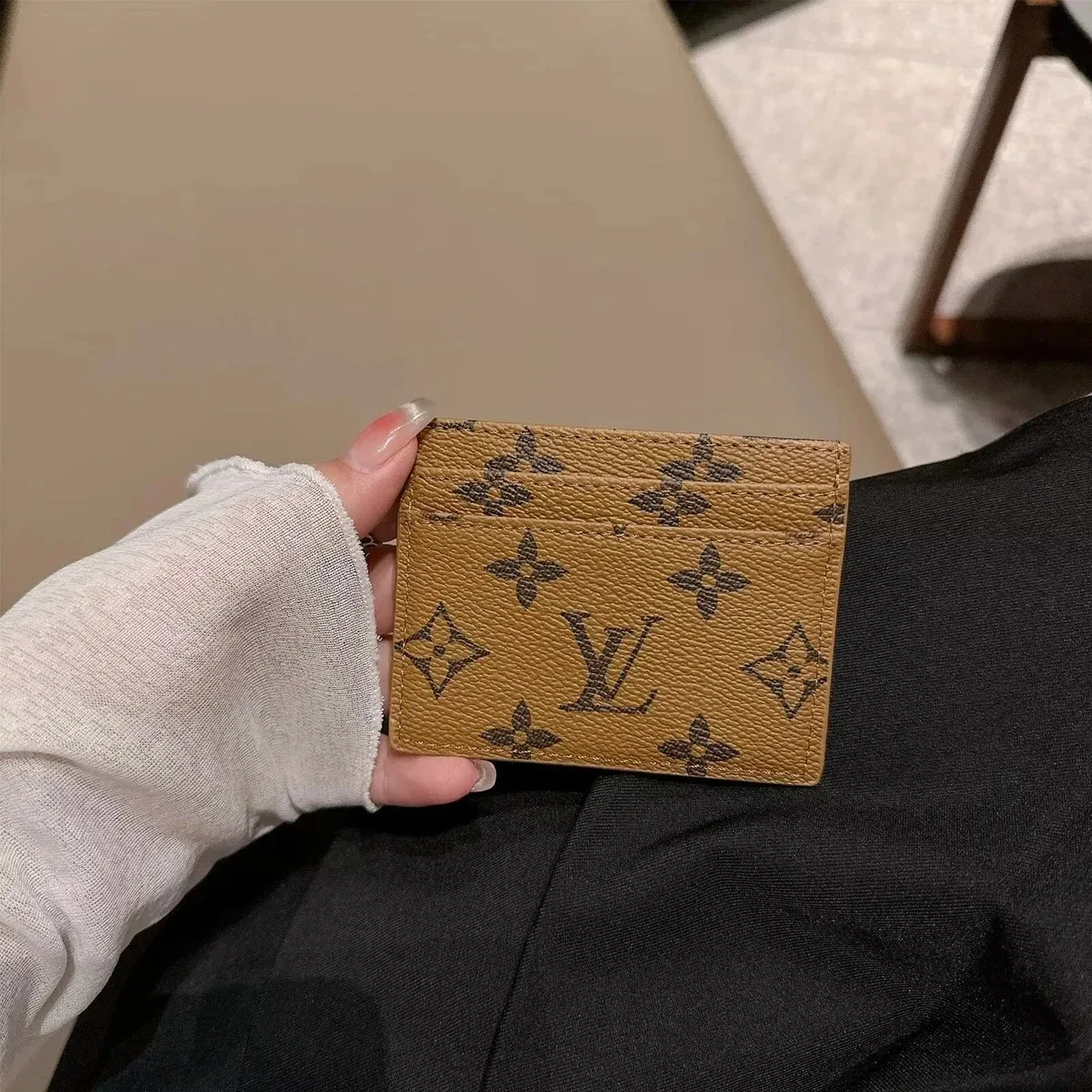 Louis Vuitton Louis Vuitton Monogram Cardholder Tan Brown