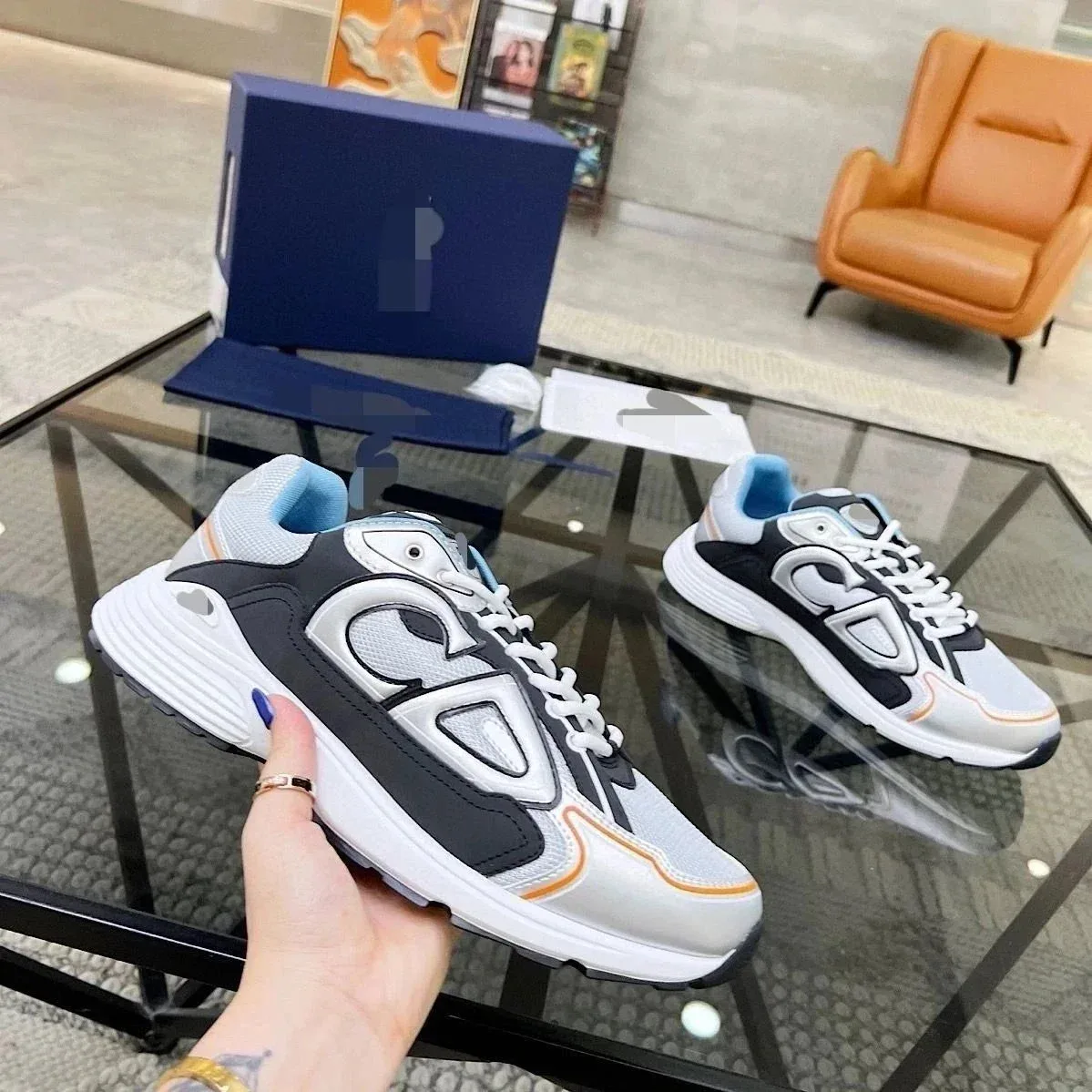 Dior Dior Air Force 1 White/Black Sneakers White - 1