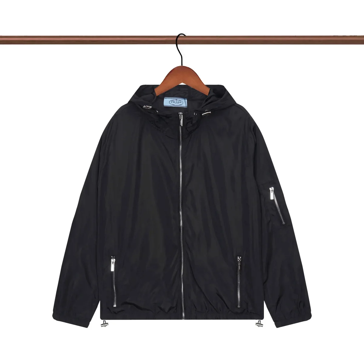 Prada Prada Re-Nylon Black Jacket Black