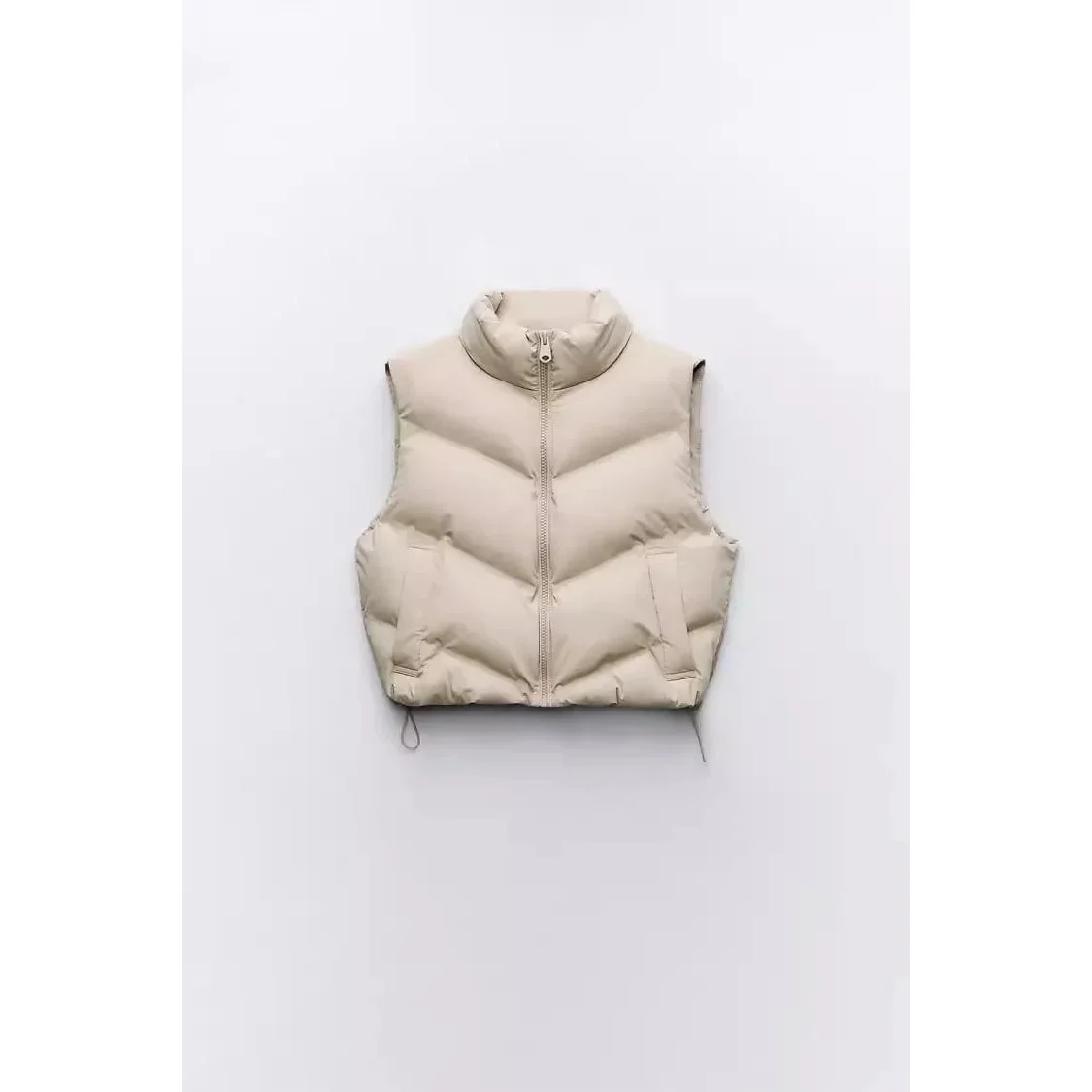 Other Padded Puffer Vest Beige Winter Essential Beige - 1