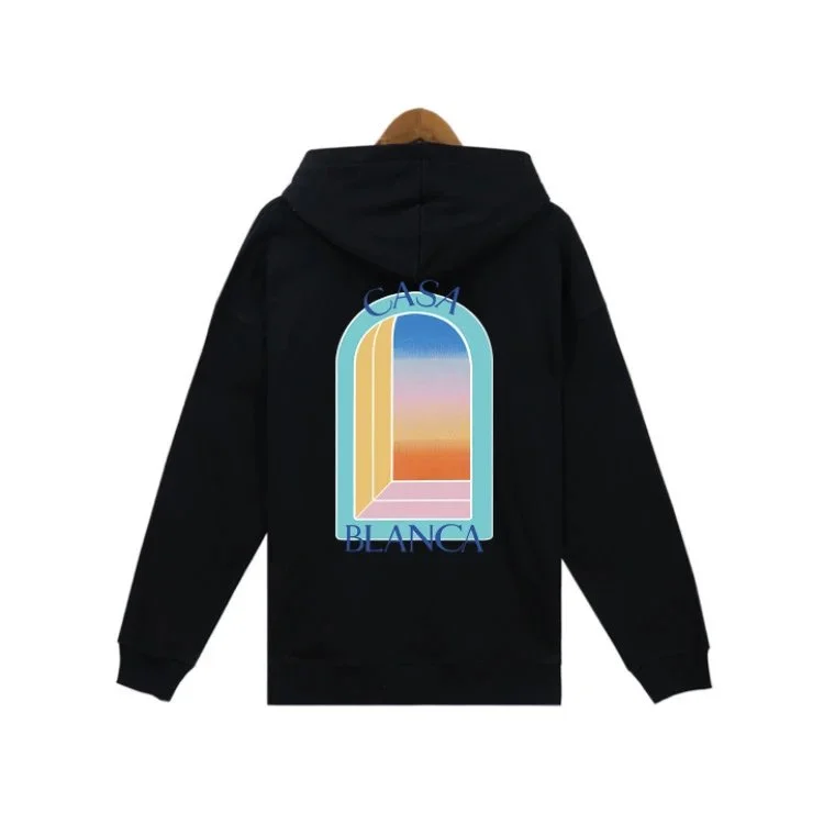 Casablanca Casa Blanca Black Arch Print Hoodie Black - 1