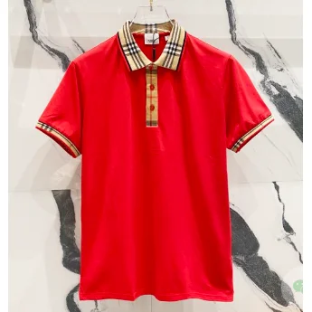 Burberry Burberry TB Monogram Red Polo Shirt Red - 1