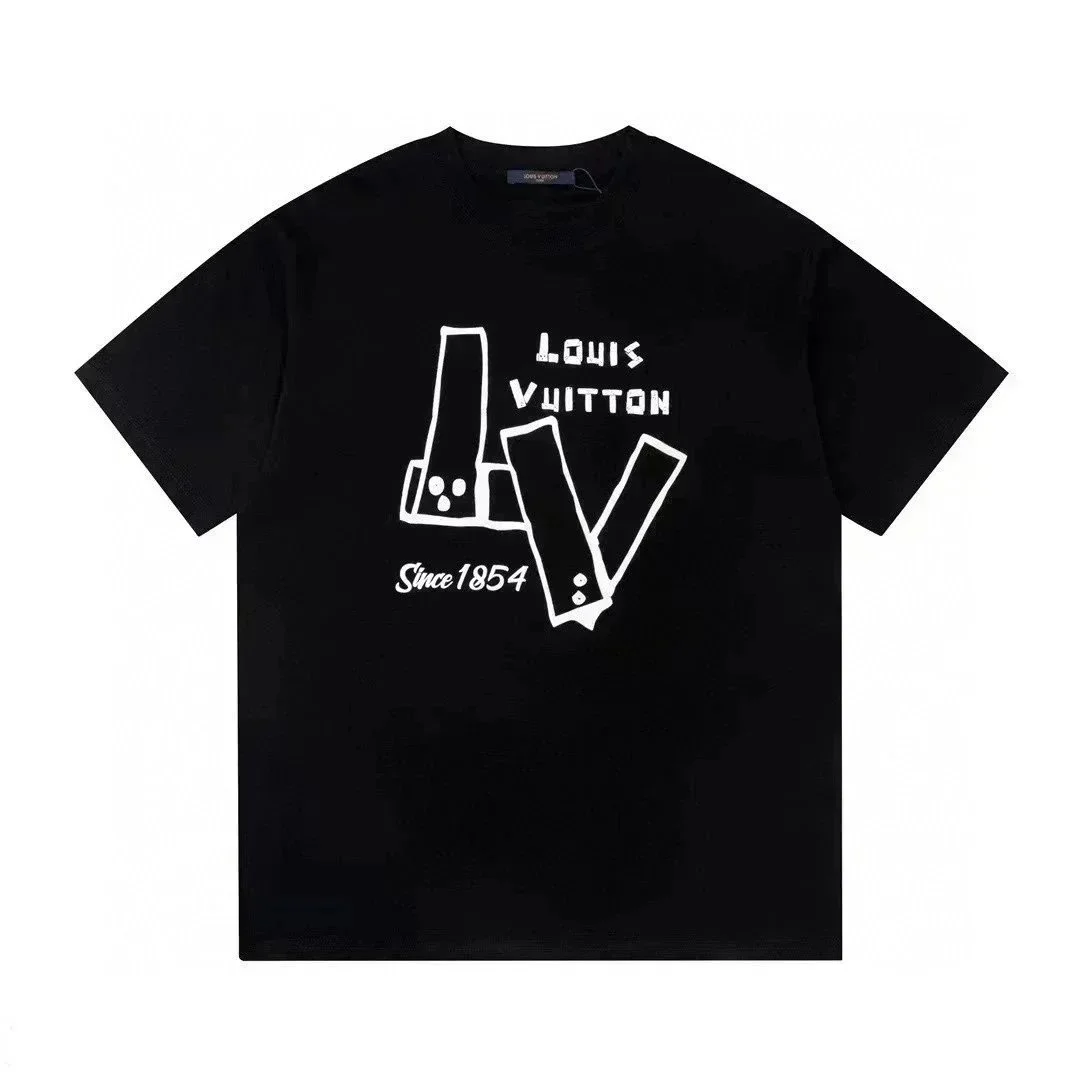 Louis Vuitton Louis Vuitton Black/White Graphic T-Shirt Black