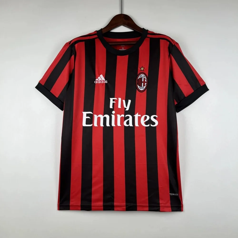 Adidas Adidas Serie A Red/Black Striped Soccer Jersey Red