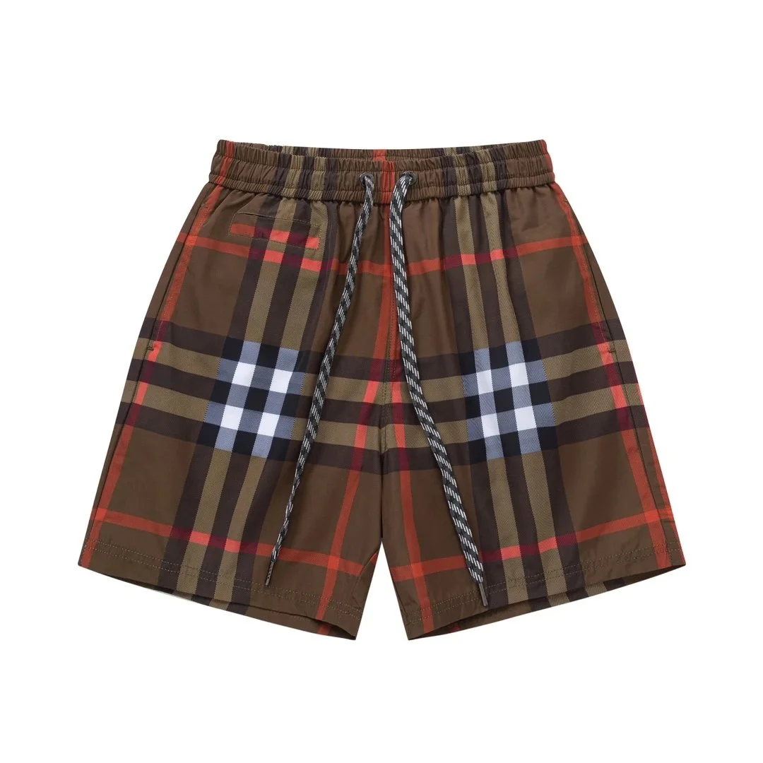 Burberry Burberry Classic Check Brown/Red/Blue Shorts Brown