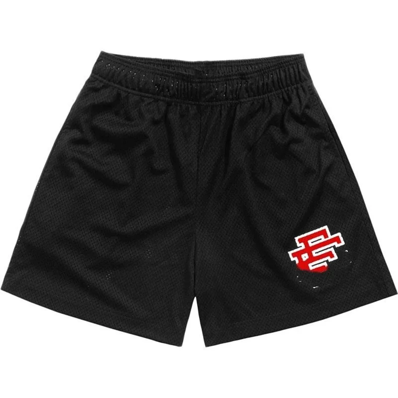 Other Black Red Logo No Holes Shorts Black - 1