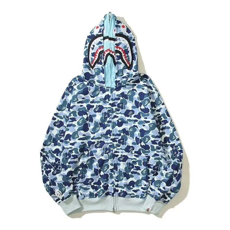 A Bathing Ape A Bathing Ape BAPE STA ABC Camo Hoodie Blue - 1