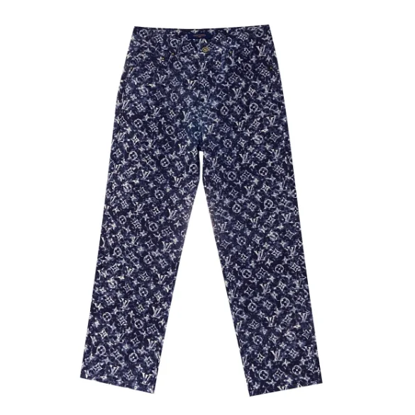 Louis Vuitton Louis Vuitton Monogram Navy Trousers Navy