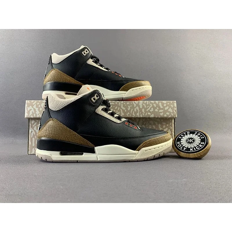 Jordan Air Jordan Air Jordan 3 Black Gold Sneakers Black