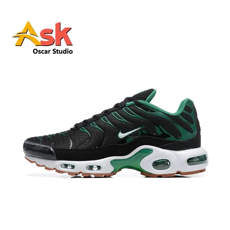 Nike Nike Air Max Plus Black/White/Green Sneakers Black - 1