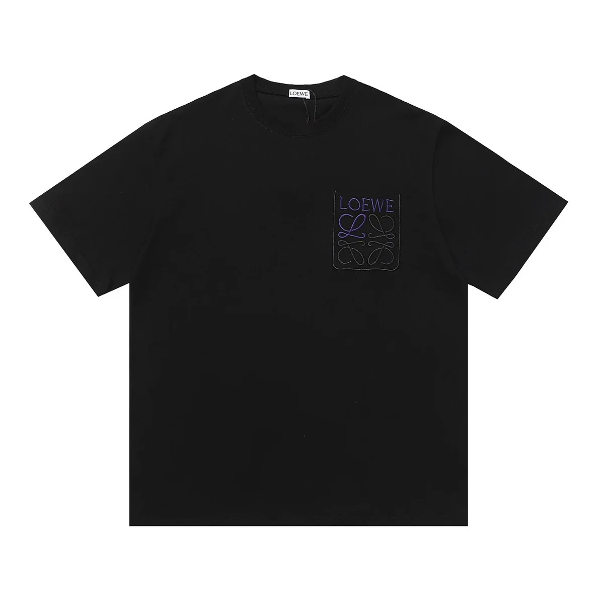 Loewe Loewe Anagram Pocket T-Shirt Black Black - 1