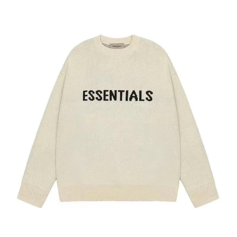 Other Essentials Cream Logo Knit Sweater Cream - 1
