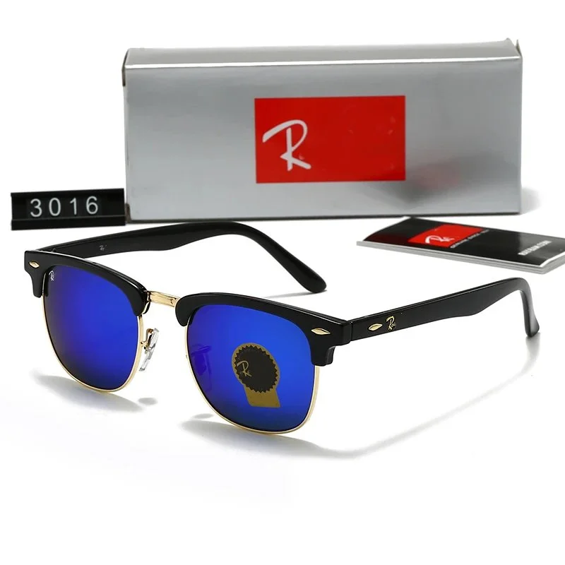 Ray-Ban Ray-Ban Clubmaster 3016 Blue Polarized Sunglasses Blue - 1