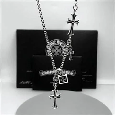 Chrome Hearts Chrome Hearts CH Cross Necklace Silver Jewelry Silver - 1