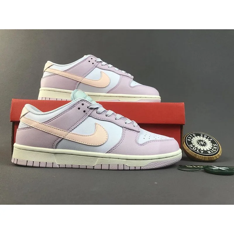 Nike Nike Dunk Low Pastel Pink/White Sneakers Pink - 1