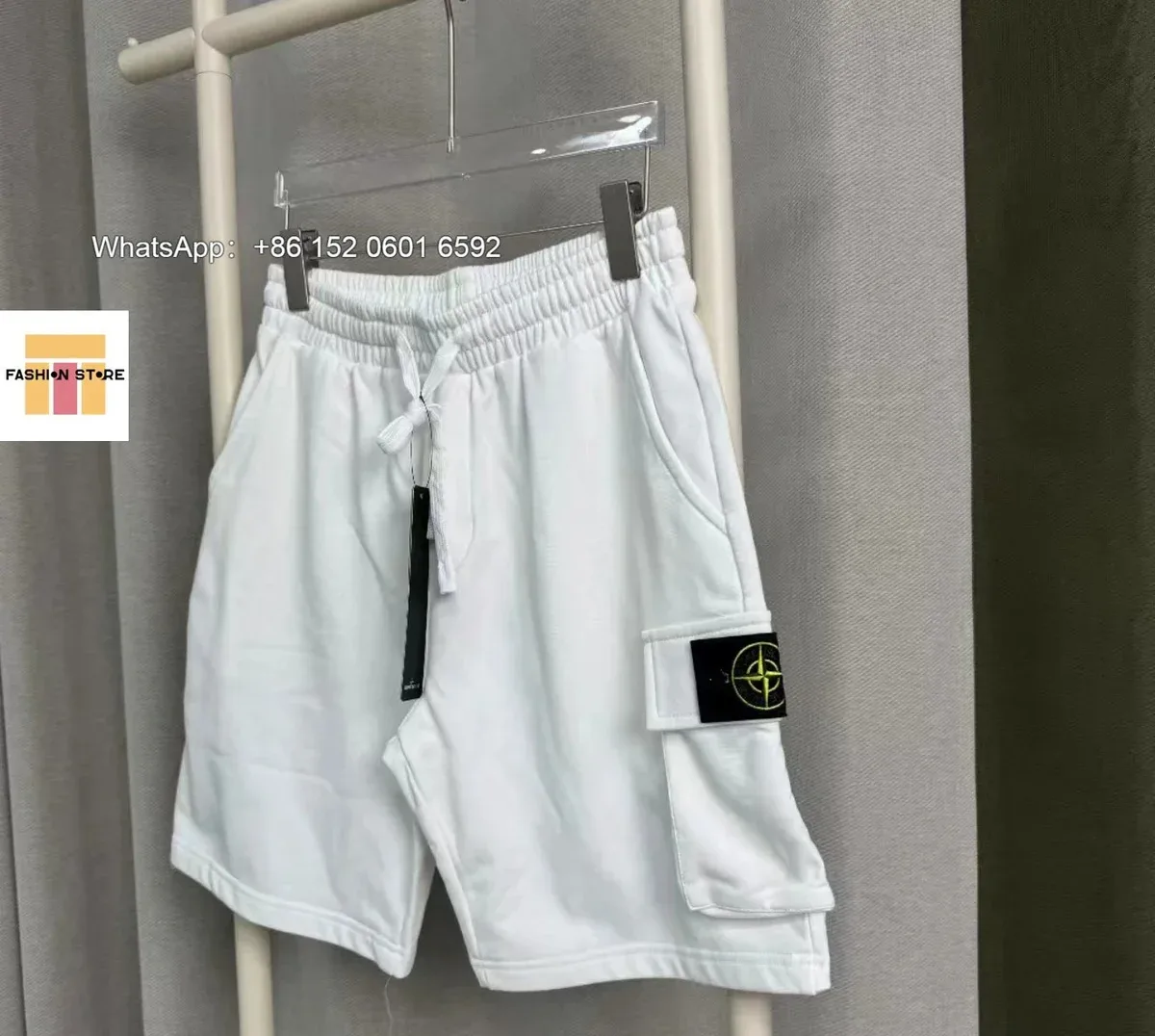 Stone Island Stone Island Cargo Shorts White White