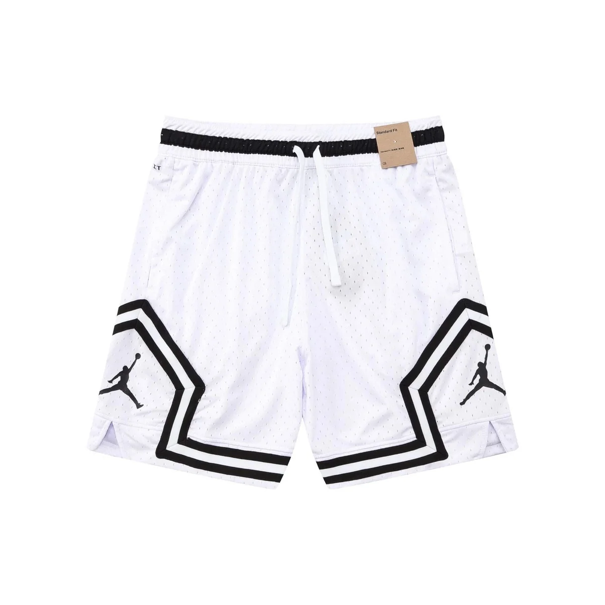 Nike Nike Air Jordan Jumpman White Black Basketball Shorts White - 1