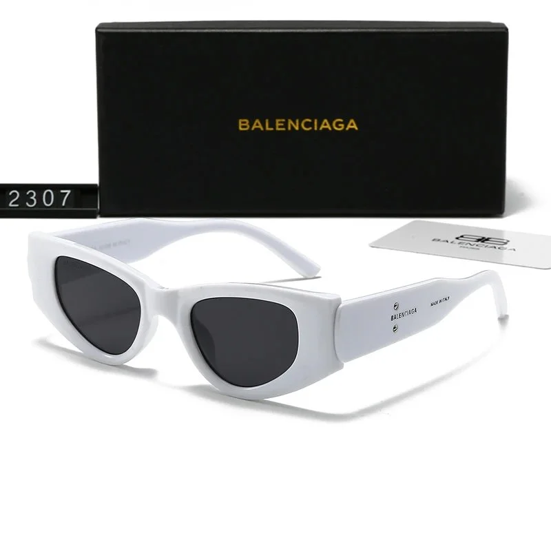 Balenciaga Balenciaga 2307 White Cat-Eye Sunglasses White - 1