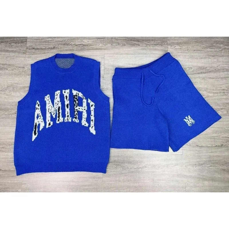 Amiri Amiri Blue Knit Co-ord Set Blue - 1