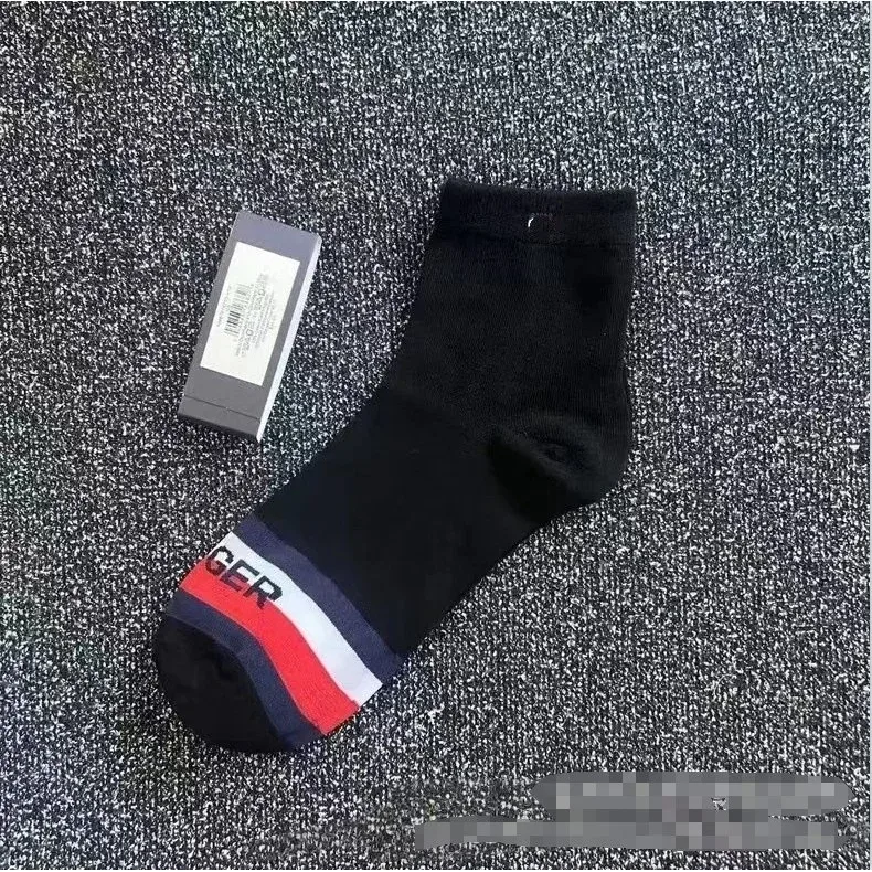 Tommy Hilfiger Tommy Hilfiger Striped Black Socks Black - 1