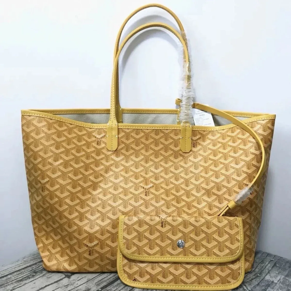 Goyard Goyard Monogram Tote Bag Yellow Yellow