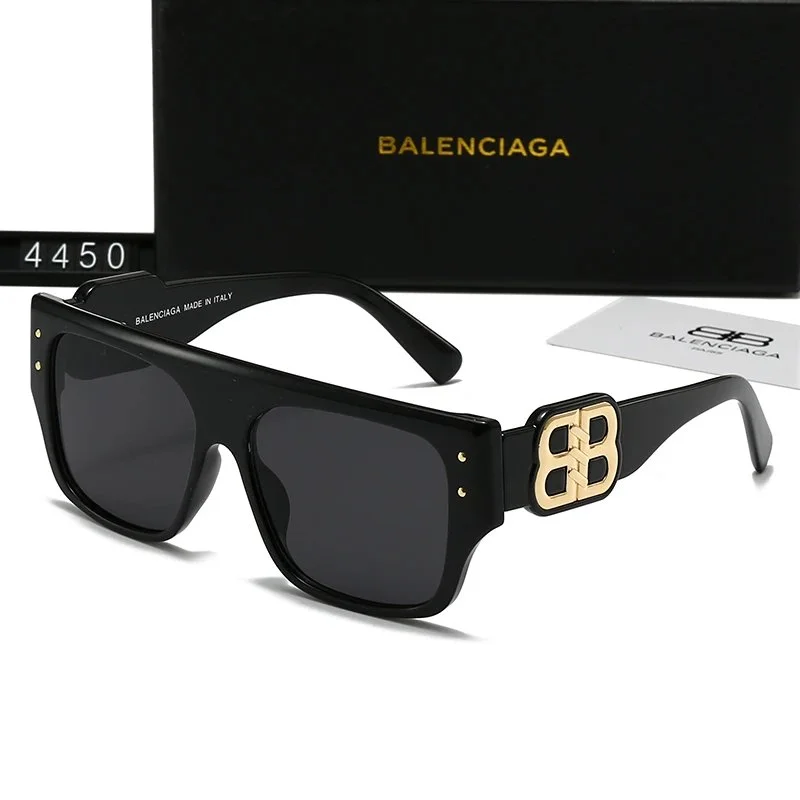 Balenciaga Balenciaga 4450-B Black Square Sunglasses Black - 1