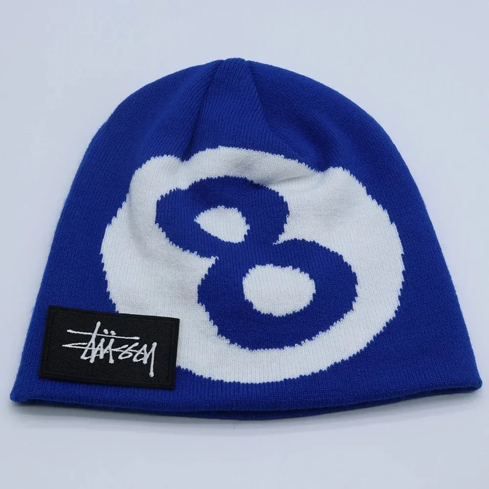 Stussy Stussy 8 Ball Blue/White Beanie Blue - 1