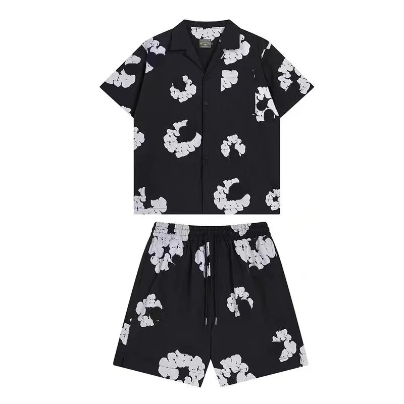 Other Unisex Cloud Print Set in Black Black - 1