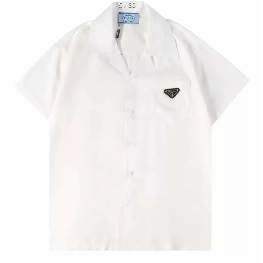 Prada Prada Classic Logo White Button-Up Shirt White