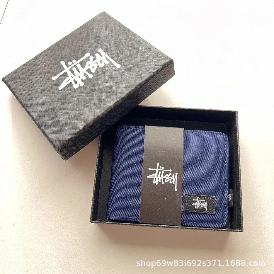 Stussy Stussy Stüssy Blue Short Wallet with Box Blue - 1