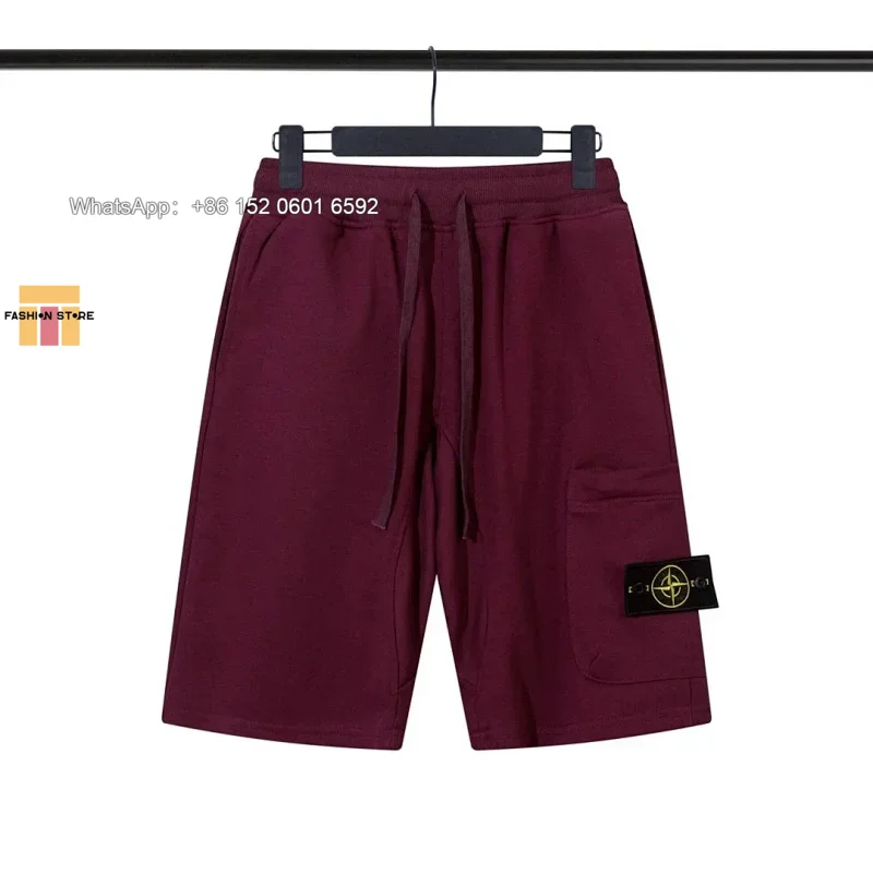 Stone Island Stone Island Burgundy Shorts Red