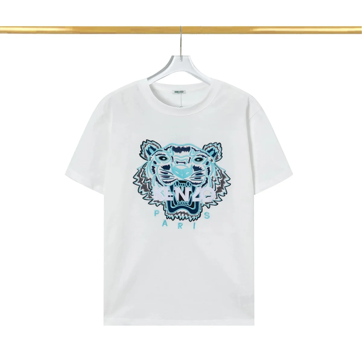 Kenzo Kenzo Tiger Embroidery White T-Shirt White - 1