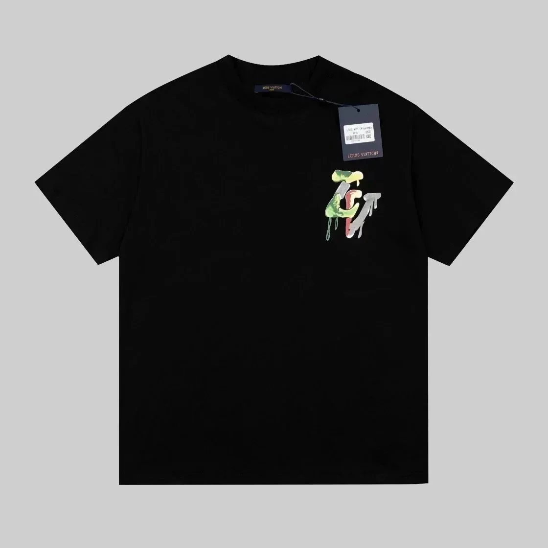 Louis Vuitton Louis Vuitton Black Fluid Logo T-Shirt Black