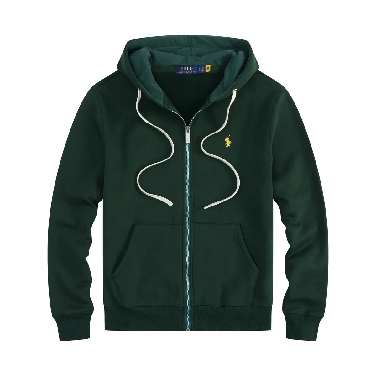Polo Ralph Lauren Polo Ralph Lauren Green Zip-Up Hoodie with Yellow Pony Green