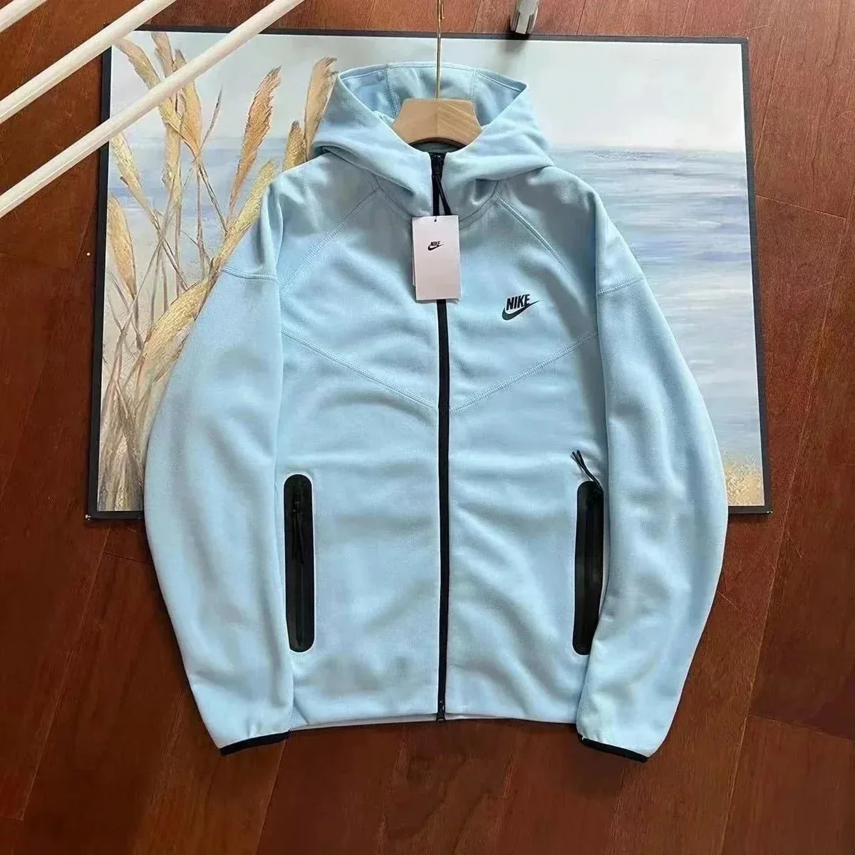 Nike Nike Tech Fleece Sky Blue Hoodie Blue
