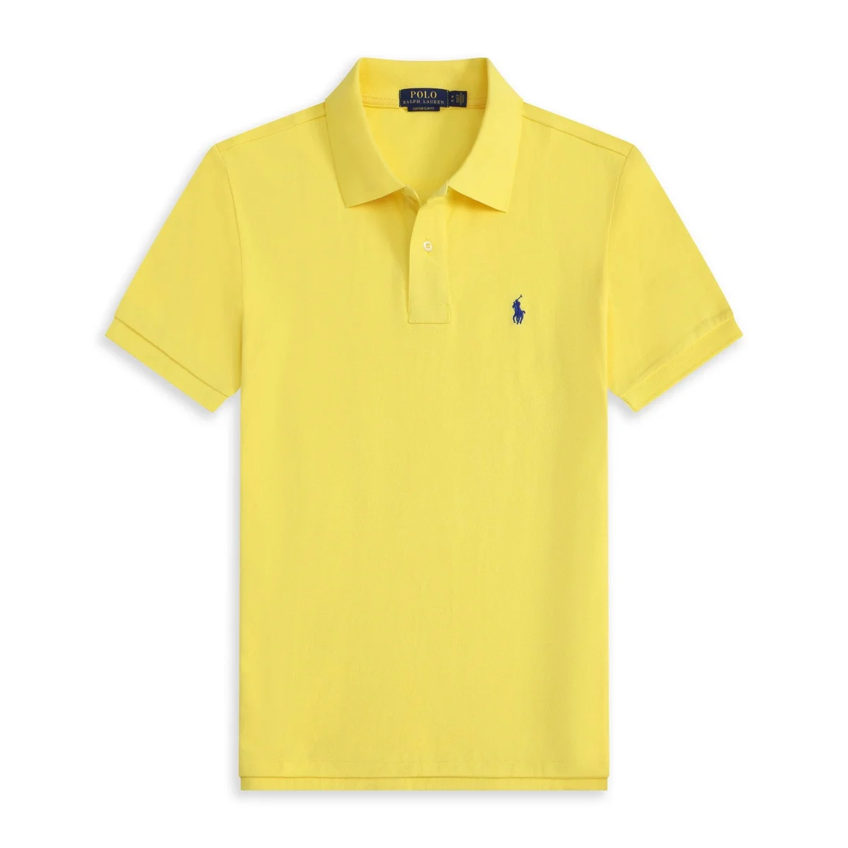Polo Ralph Lauren Polo Ralph Lauren Classic Logo Sunshine Yellow/Blue Logo Polo Shirt Yellow - 1