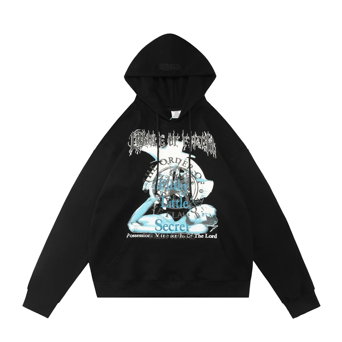Saint Tears Saint Tears Graphic Hoodie Black Black - 1