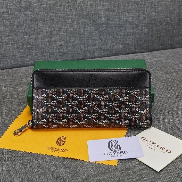 Goyard Goyard Goyardine Long Wallet Black Black - 1