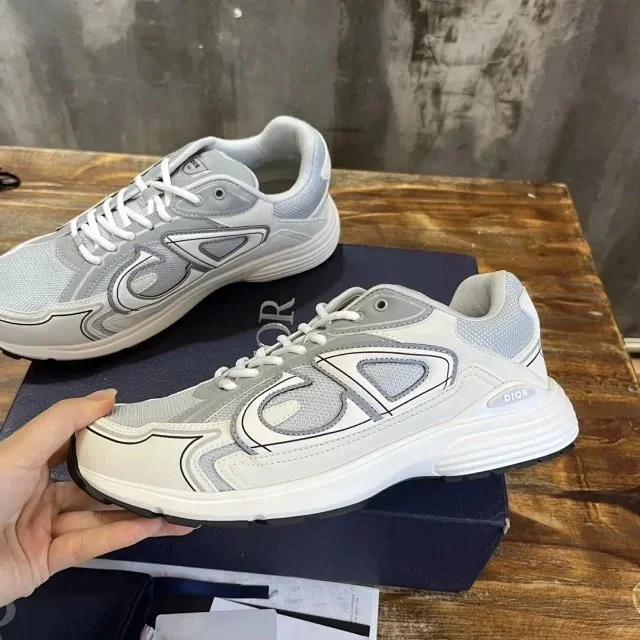 Dior Dior Air Jordan 1 White/Blue Sneakers White - 1