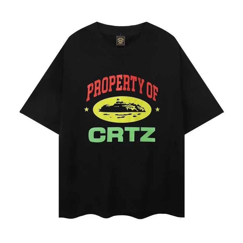 Corteiz Corteiz Property of CRTZ Black T-Shirt Black - 1