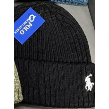 Polo Ralph Lauren Polo Ralph Lauren Pony Logo Beanie Black Black - 1