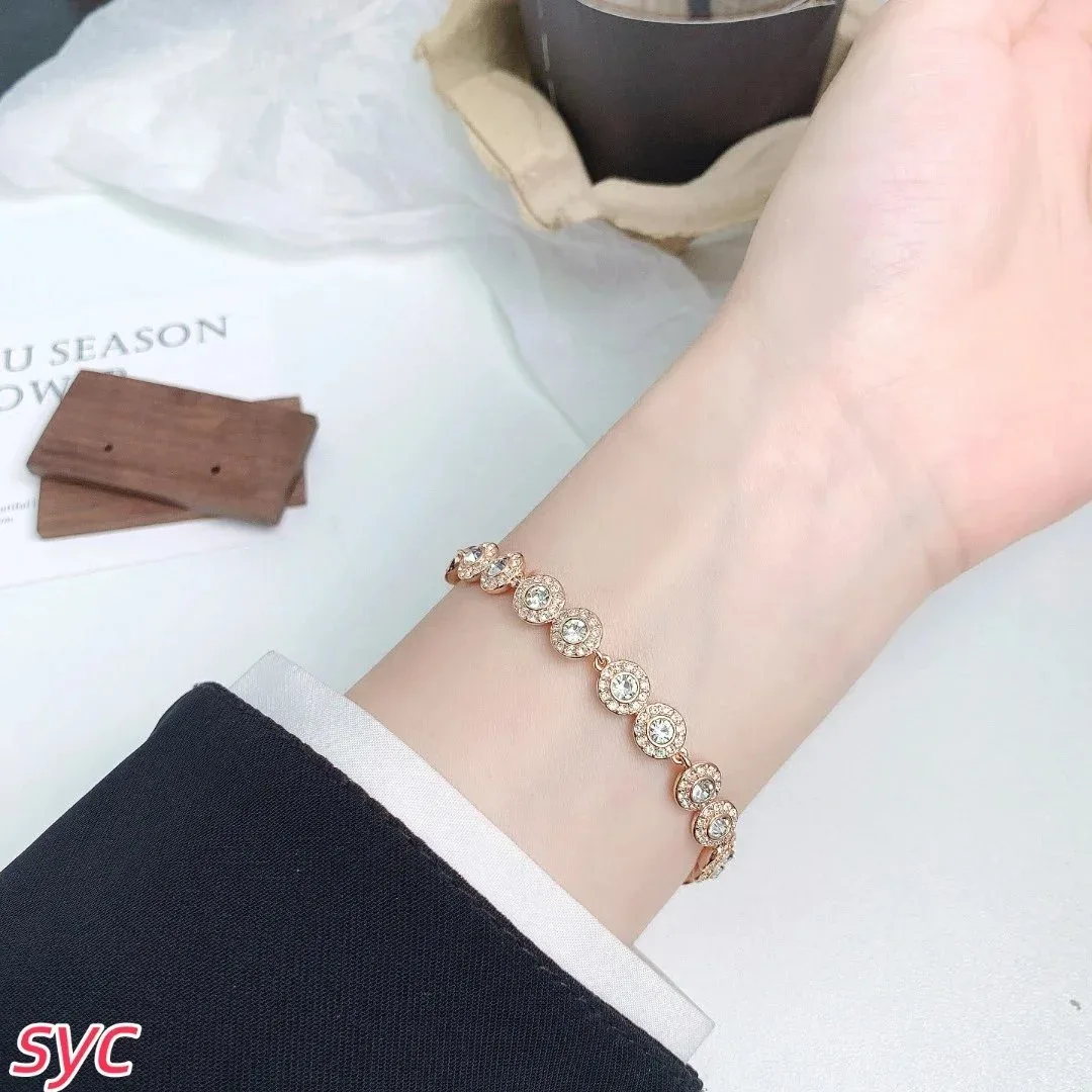 Other Rose Gold Crystal Bracelet Women's Jewelry Gold - 1
