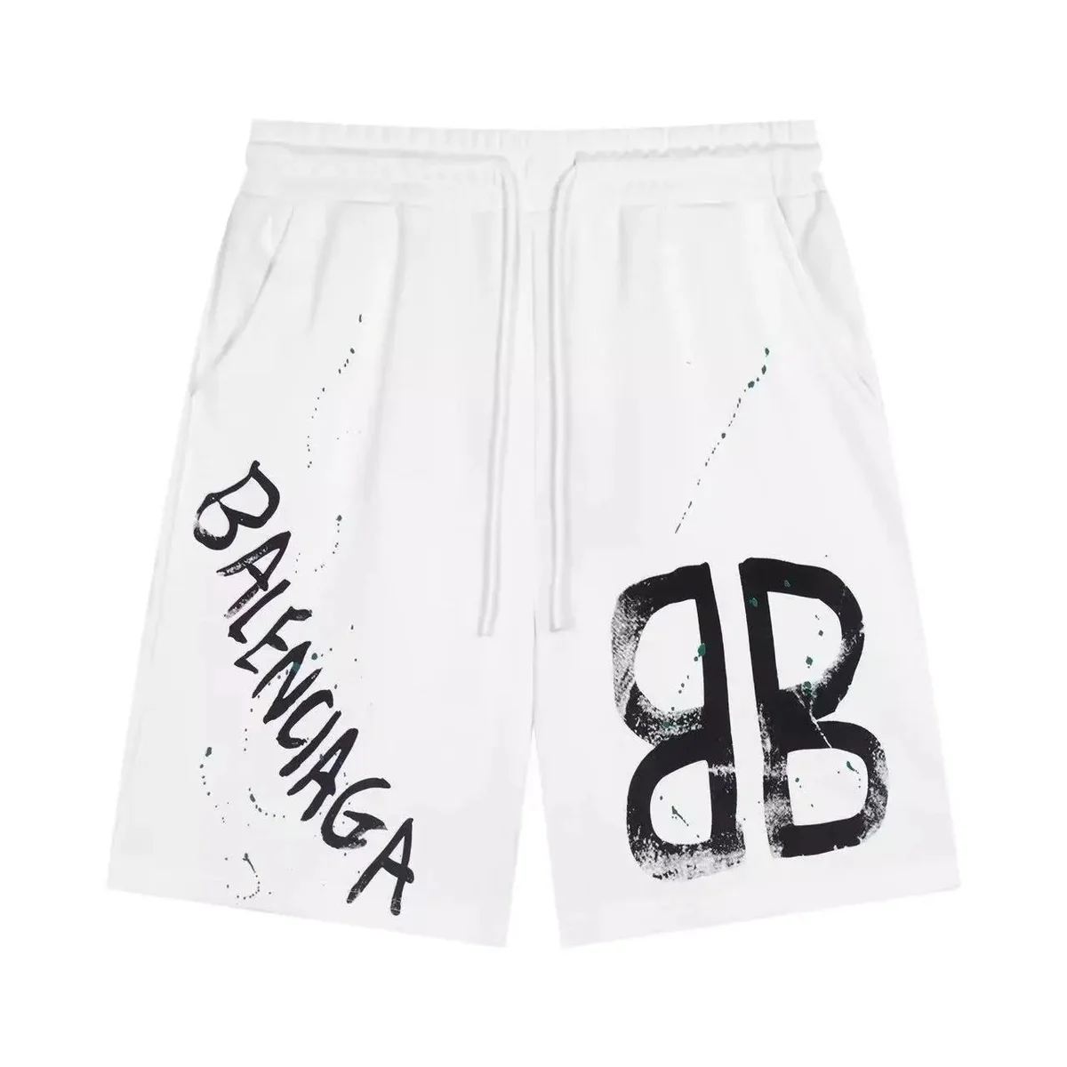 Balenciaga Balenciaga BB Logo White Shorts White - 1
