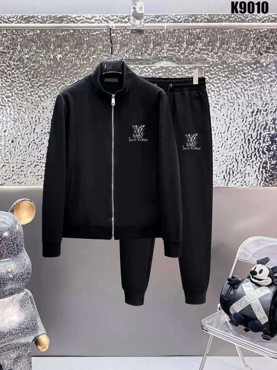 Louis Vuitton Louis Vuitton LV Trainer Black Tracksuit Set Black