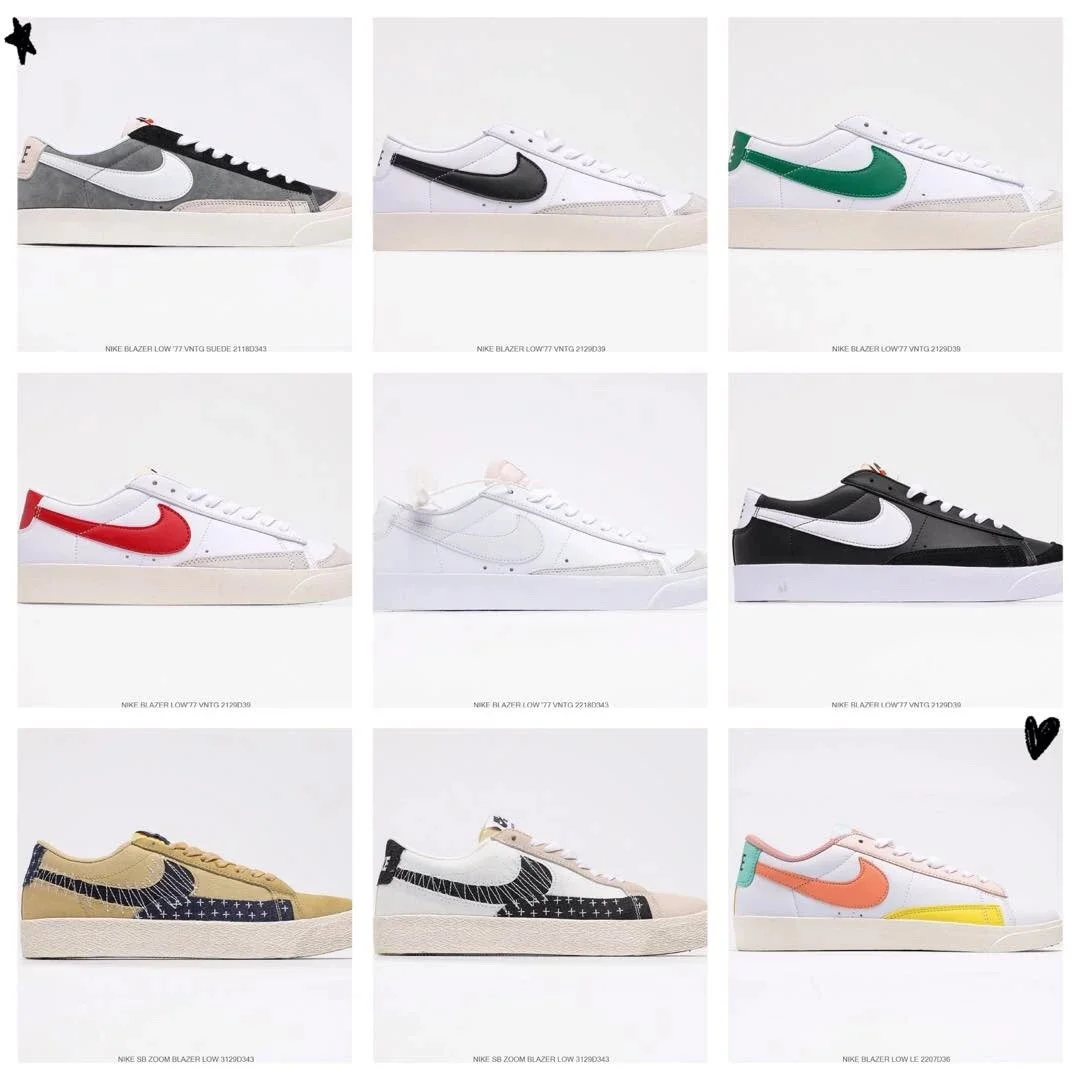 Nike Nike Blazer Low '77 VNTG Suede Sail/University Red Sneakers White