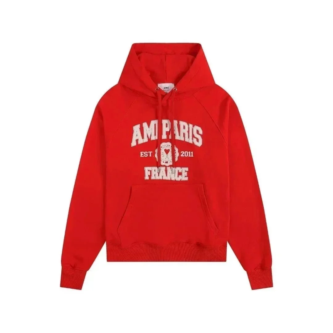 Ami Paris Ami Paris Red 'Ami Paris France' Hoodie Red - 1