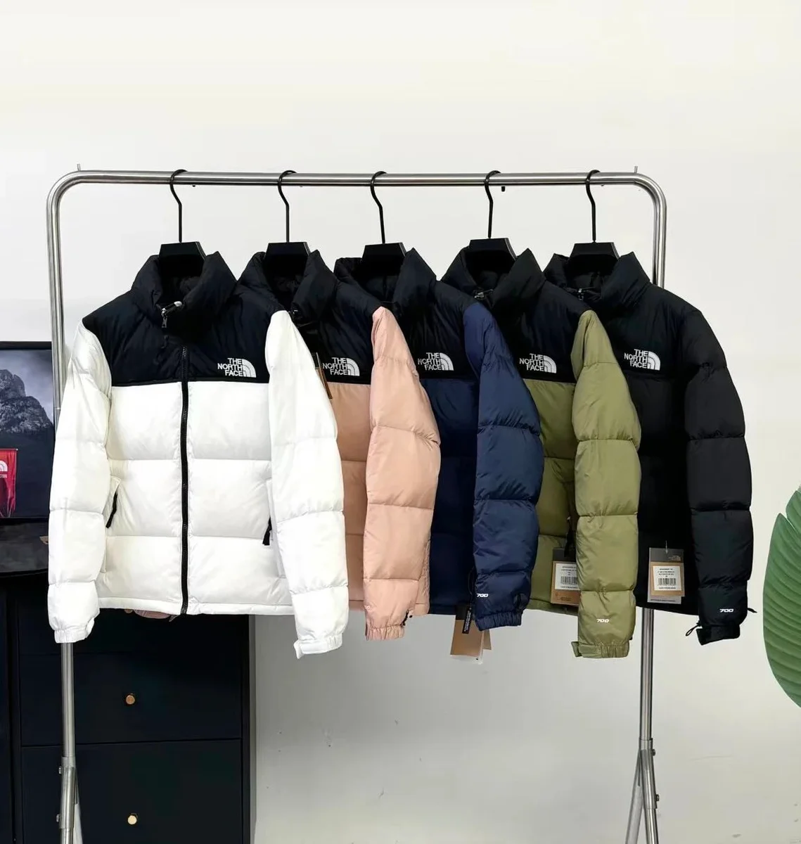 The North Face The North Face Nuptse Parka Black/White Black - 1